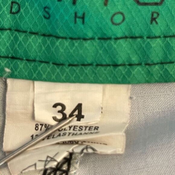 O'Neill Mens Jordy Freak Boardshorts Summer Palm Print Aqua Blue Size 34 - Picture 4 of 8